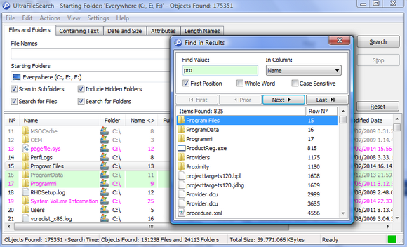 UltraFileSearch (โปรแกรม UltraFileSearch ค้นหาไฟล์ โฟลเดอร์ อย่างละเอียด) : UltraFileSearch (โปรแกรม UltraFileSearch ค้นหาไฟล์ โฟลเดอร์ อย่างละเอียด) :
