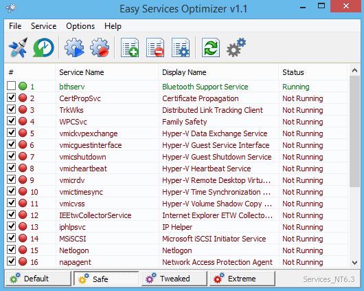 โปรแกรมปรับแต่งคอม Easy Service Optimizer