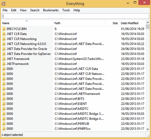 โปรแกรมค้นหาไฟล์ Everything โปรแกรมค้นหาไฟล์ Everything