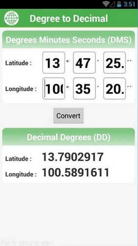 Geo2UTM (App แปลงหน่วย แปลงค่าพิกัดทางภูมิศาสตร์) : Geo2UTM (App แปลงหน่วย แปลงค่าพิกัดทางภูมิศาสตร์) :