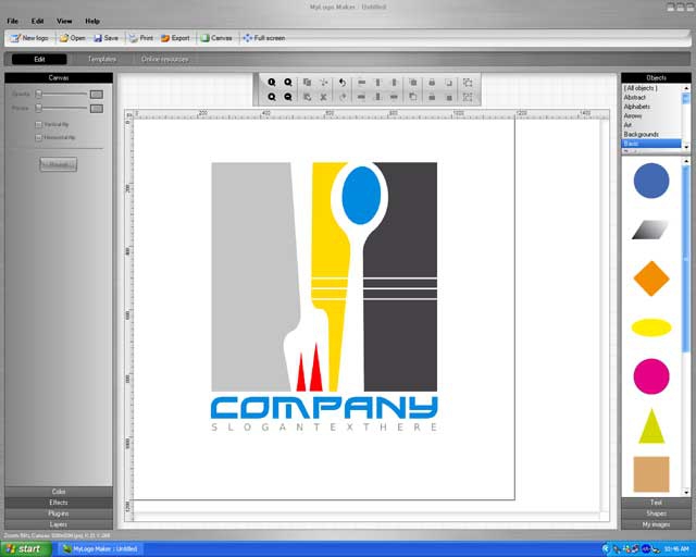 โปรแกรมออกแบบโลโก้แบบมืออาชีพ MyLogoMaker Professional