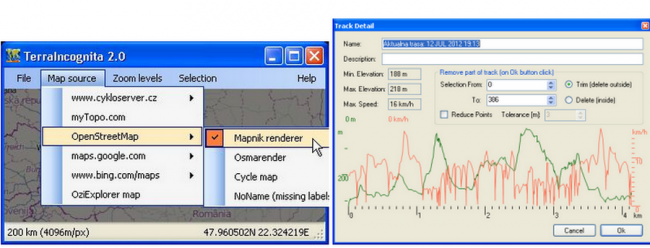 โปรแกรมดูแผนที่จีพีเอส Terra Incognita โปรแกรมดูแผนที่จีพีเอส Terra Incognita