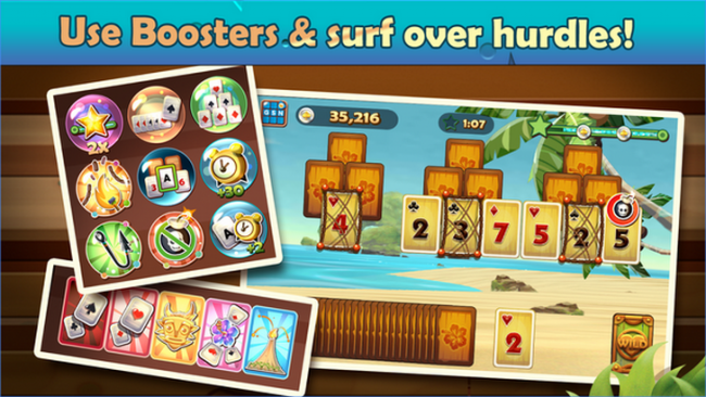 Solitaire TriPeaks (App เกมส์ไพ่โซลิแทร์ชายหาด) : Solitaire TriPeaks (App เกมส์ไพ่โซลิแทร์ชายหาด) :