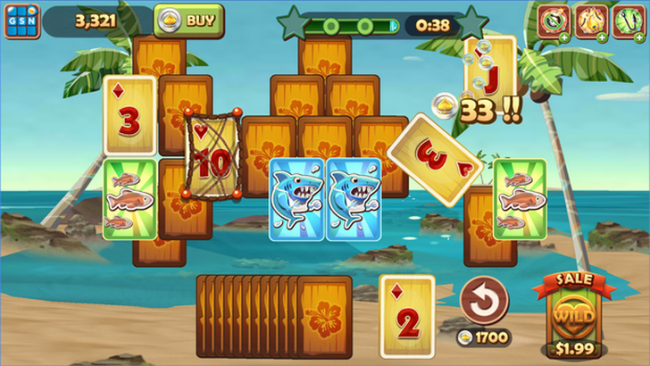 เกมส์ Solitaire TriPeaks เกมส์ Solitaire TriPeaks