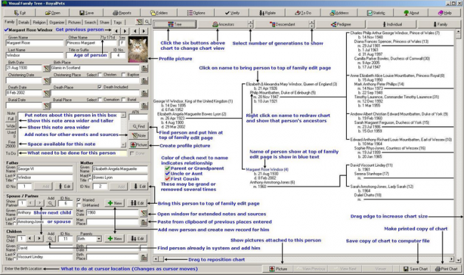 โปรแกรมสร้างแผนผังครอบครัว Visual Family Tree Maker โปรแกรมสร้างแผนผังครอบครัว Visual Family Tree Maker