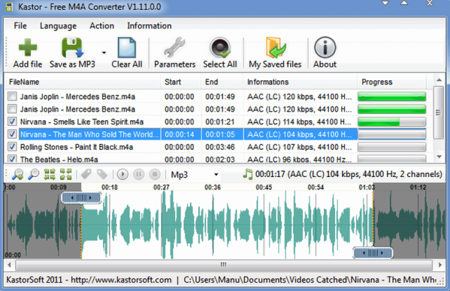 โปรแกรมแปลงไฟล์ออดิโอ M4A Converter โปรแกรมแปลงไฟล์ออดิโอ M4A Converter