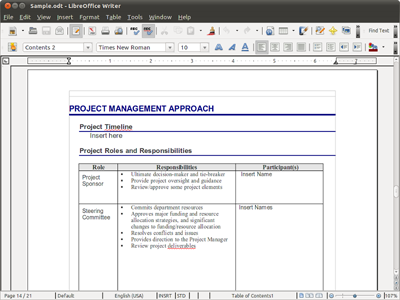 โปรแกรมพิมพ์งาน LibreOffice Writer
