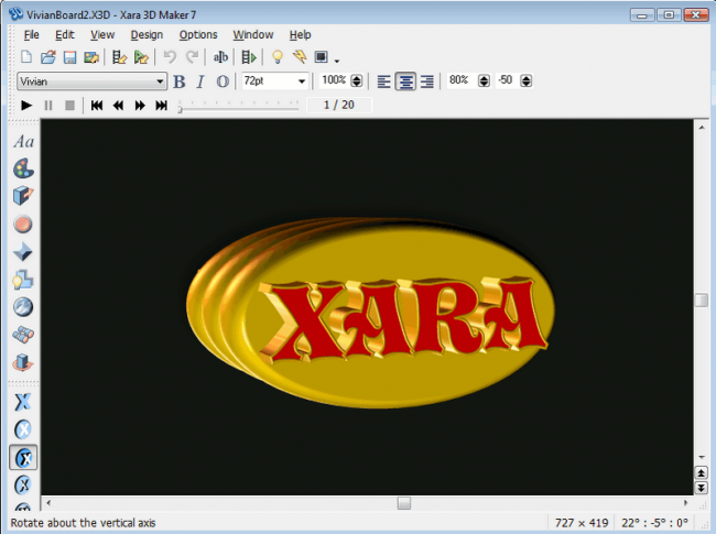 โปรแกรมออกแบบโลโก้ Xara 3D Maker โปรแกรมออกแบบโลโก้ Xara 3D Maker