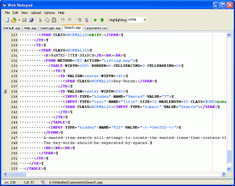 Web Notepad (เครื่องมือเขียนเว็บ อัพโหลดไฟล์ ได้เลย ฟรี) : 