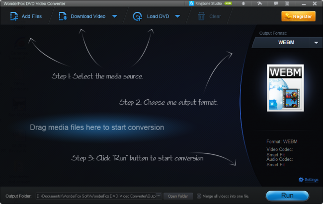 โปรแกรมแปลงไฟล์ ตัดต่อวิดีโอ WonderFox DVD Video Converter