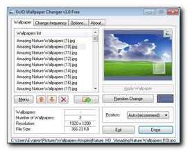 EvJO Wallpaper Changer (โปรแกรมเปลี่ยนวอลเปเปอร์หน้าจอ) : 