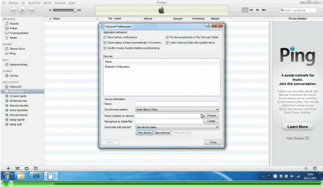 โปรแกรมซิงค์เพลงลงมือถือ  Notpod