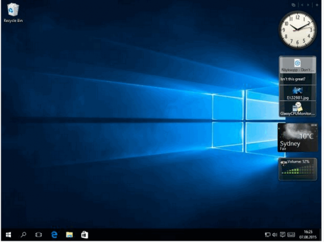 โปรแกรมแต่งหน้าจอ 8GadgetPack โปรแกรมแต่งหน้าจอ 8GadgetPack