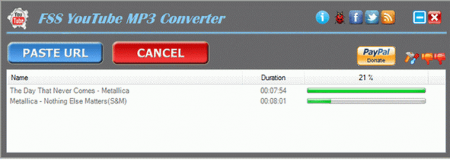โปรแกรมดาวน์โหลดคลิปยูทูป FSS YouTube MP3 Converter