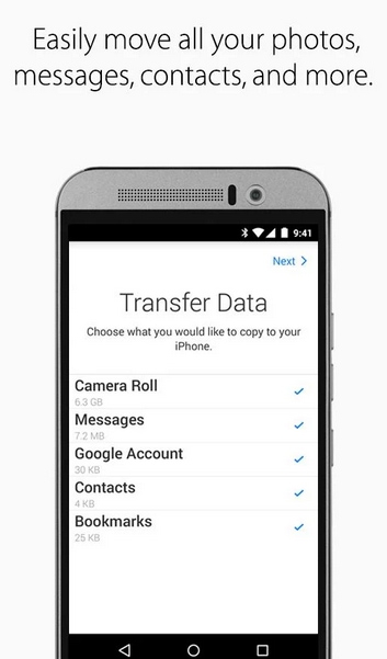 Move to iOS (App ย้ายข้อมูล Android ไป iOS) : Move to iOS (App ย้ายข้อมูล Android ไป iOS) :