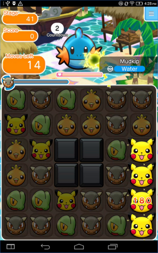 Pokémon Shuffle Mobile (App เกมส์เรียงแถวโปเกมอน) : 