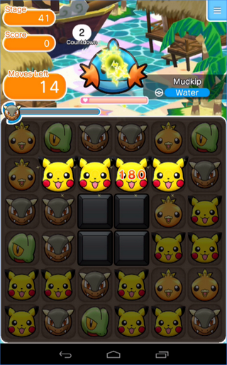 เกมส์ Pokémon Shuffle Mobile