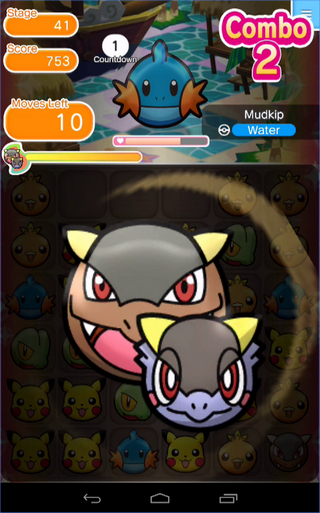 Pokémon Shuffle Mobile (App เกมส์เรียงแถวโปเกมอน) : 