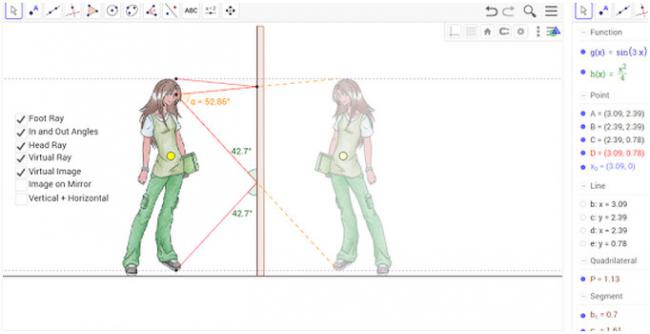 โปรแกรมสร้างสื่อการสอนคณิตศาสตร์ GeoGebra