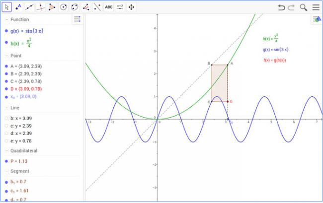โปรแกรมสร้างสื่อการสอน เชิงคณิตศาสตร์ GeoGebra