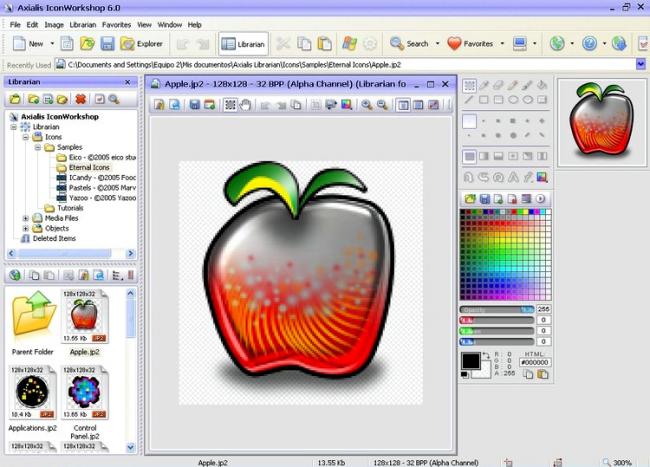 โปรแกรมสร้างไอคอน Axialis IconWorkshop