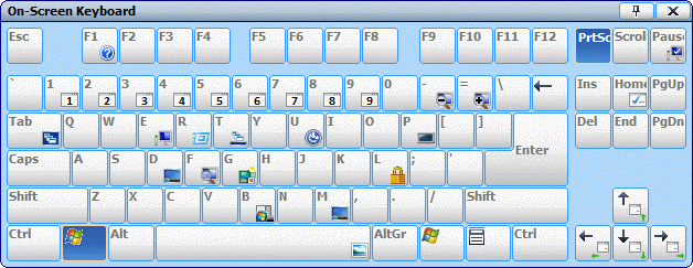 โปรแกรมสร้างคีย์บอร์ดบนหน้าจอ Comfort OnScreen Keyboard โปรแกรมสร้างคีย์บอร์ดบนหน้าจอ Comfort OnScreen Keyboard
