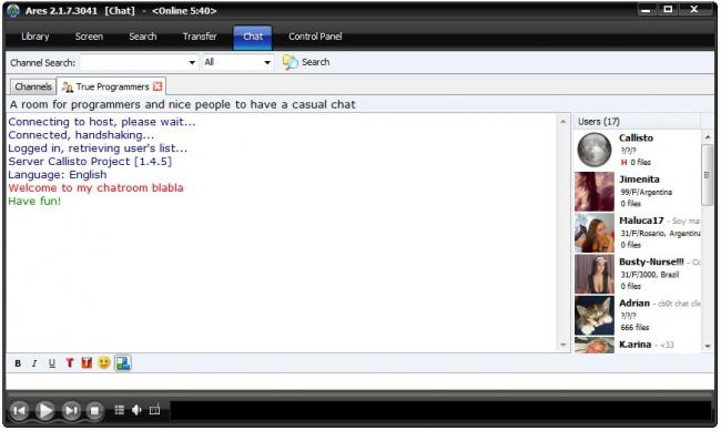 Ares (โปรแกรม Ares แชร์ไฟล์ ดาวน์โหลดไฟล์สไตล์ P2P) : 