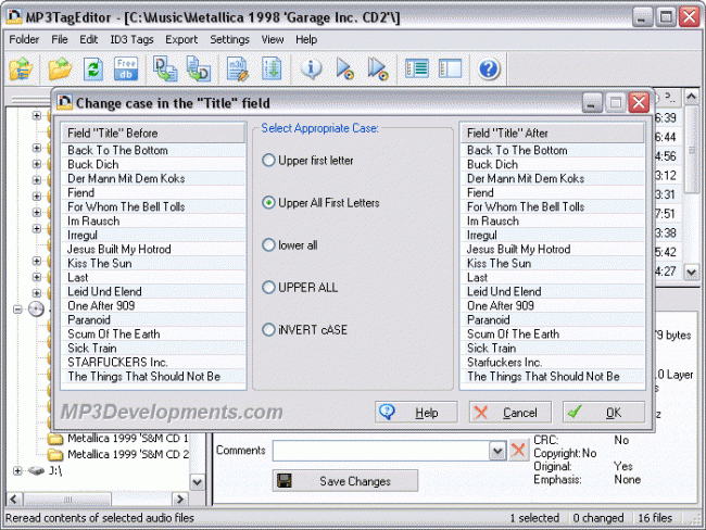 MP3TagEditor (โปรแกรม MP3TagEditor แก้ไขแท็ก ข้อมูลไฟล์เพลง MP3) : MP3TagEditor (โปรแกรม MP3TagEditor แก้ไขแท็ก ข้อมูลไฟล์เพลง MP3) :