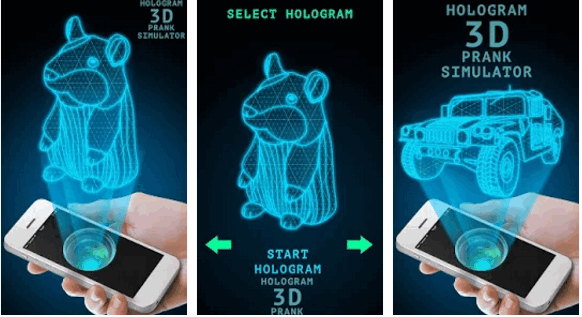 App จำลองภาพ สร้างภาพ Hologram 3 มิติ