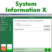 System Information X (ดูสเปกเครื่องคอมพิวเตอร์ อย่างละเอียดมากๆ)