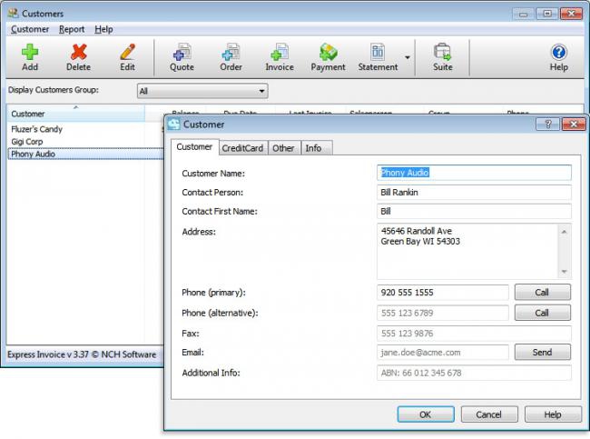 โปรแกรมเอกสาร Express Invoice โปรแกรมเอกสาร Express Invoice