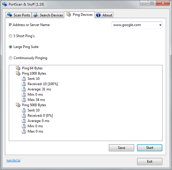 โปรแกรมสแกนพอร์ต PortScan Portable
