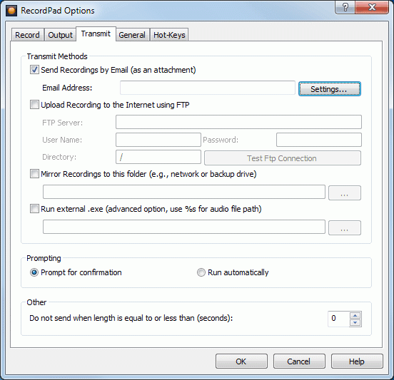 RecordPad Sound Recording (โปรแกรมบันทึกเสียง) : RecordPad Sound Recording (โปรแกรมบันทึกเสียง) :