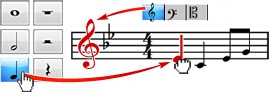 โปรแกรมเขียนโน้ตดนตรี Crescendo Music Notation 