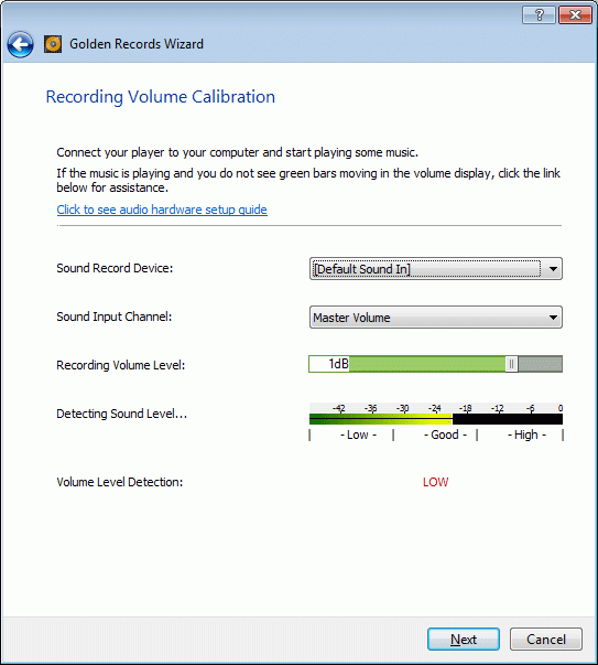 โปรแกรมแปลงไฟล์จากแผ่นเสียง Golden Records โปรแกรมแปลงไฟล์จากแผ่นเสียง Golden Records