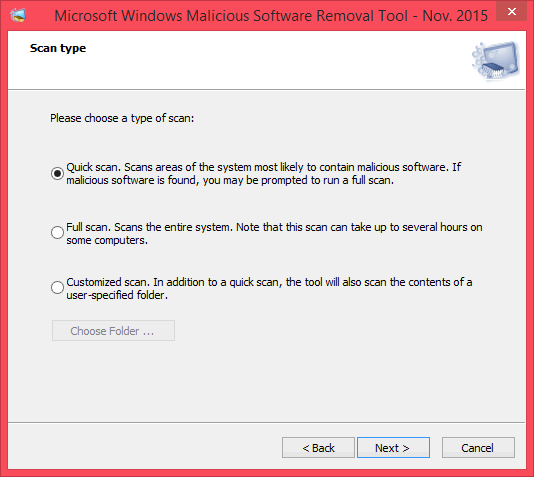 โปรแกรม Microsoft Windows Malicious Software Removal Tool โปรแกรม Microsoft Windows Malicious Software Removal Tool