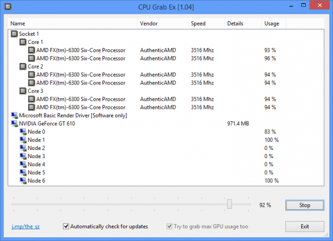 โปรแกรมเช็คการทำงาน CPU