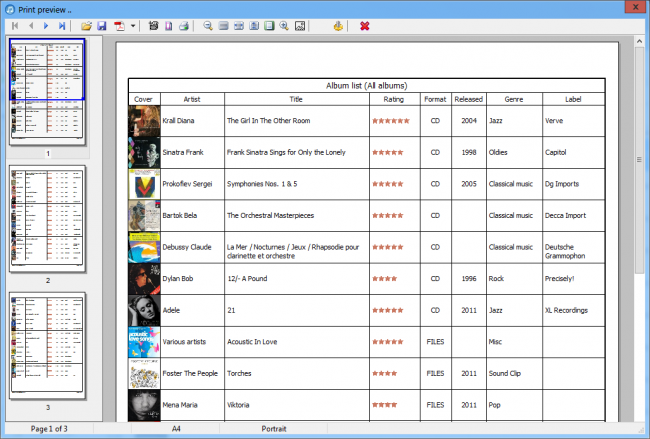 โปรแกรมจัดการเพลง Music Collection