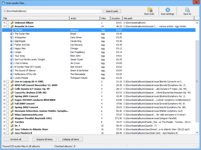 โปรแกรมจัดการเพลง Music Collection