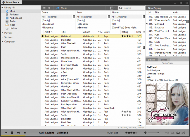 โปรแกรมจัดการเพลง MusicBee