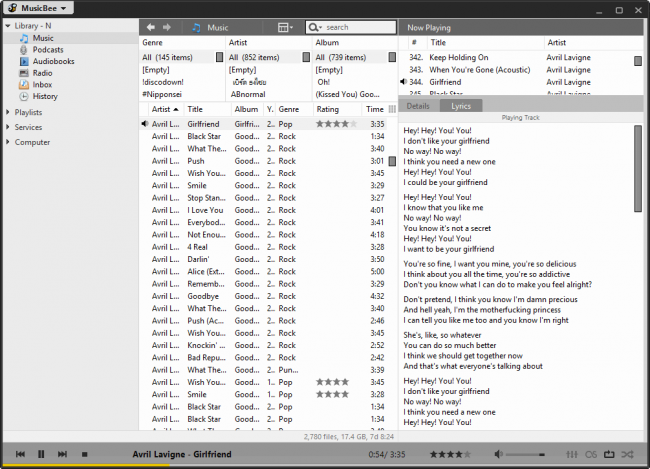 โปรแกรมจัดการเพลง MusicBee