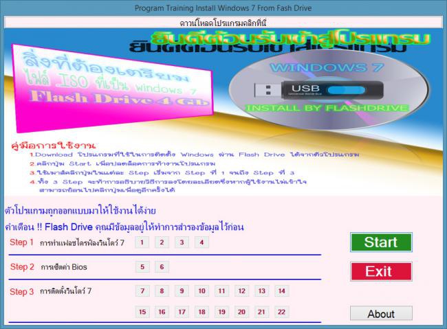 โปรแกรมสอนติดตั้งวินโดวส์ 7 ESIW7 โปรแกรมสอนติดตั้งวินโดวส์ 7 ESIW7