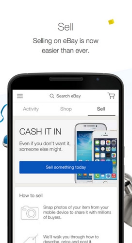 App ช้อปปิ้งออนไลน์ Ebay