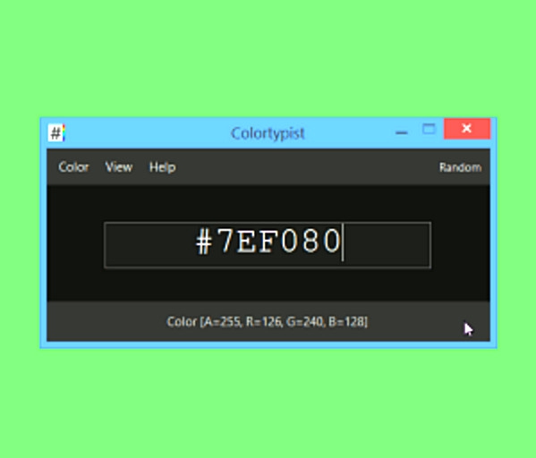 โปรแกรมจัดการโค้ดสี Colortypist โปรแกรมจัดการโค้ดสี Colortypist