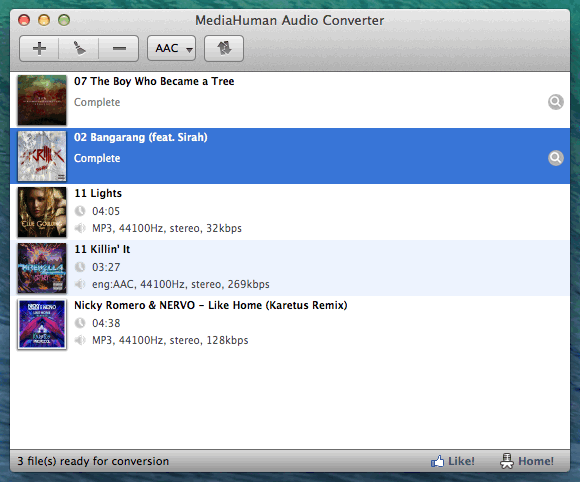 ดาวน์โหลดโปรแกรม MediaHuman Audio Converter