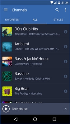 Digitally Imported Radio (App ฟังดนตรีอิเล็กทรอนิกส์ EDM) : Digitally Imported Radio (App ฟังดนตรีอิเล็กทรอนิกส์ EDM) :