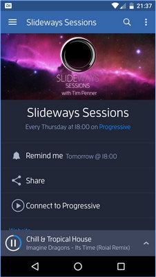App ฟังดนตรีอิเล็กทรอนิกส์ Digitally Imported Radio App ฟังดนตรีอิเล็กทรอนิกส์ Digitally Imported Radio