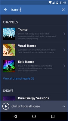 App ฟังดนตรีอิเล็กทรอนิกส์ Digitally Imported Radio App ฟังดนตรีอิเล็กทรอนิกส์ Digitally Imported Radio