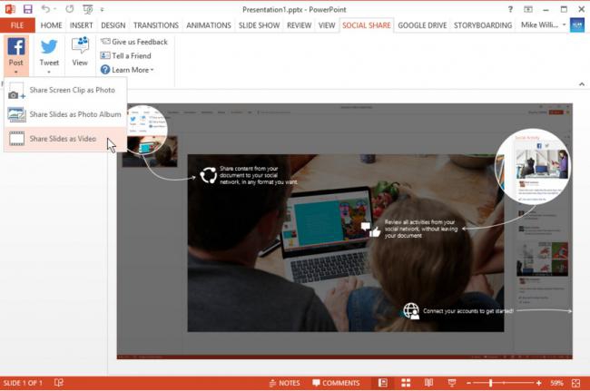 โปรแกรมแชร์ข้อมูล Social Share