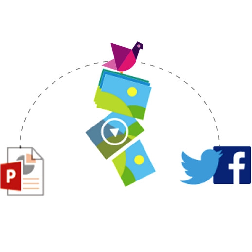 Social Share (แชร์สไลด์ PowerPoint ไปบน Facebook Twitter) : 